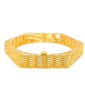 22K Hexagon Bangle - Image 1