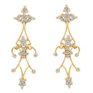 14K 1.76ct Diamond Earrings - Image 1