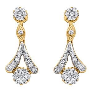 14K 0.72ct Diamond Earrings - Image 1