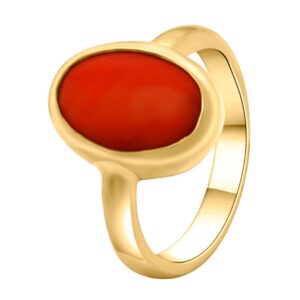 24K Coral Ring - Image 1