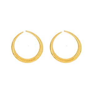 24K Small Machacha Earrings (without Ankushi) - Image 1