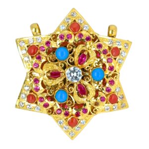 24K Handmade Small Ghau Pendant - Image 1