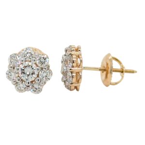 14K Flower Earrings - Image 1