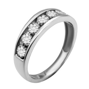 14K Flower Band Ring - Image 1