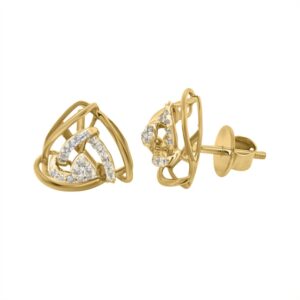 14K 0.27ct Diamond Earrings - Image 1