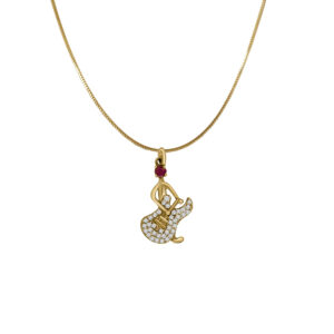 14K Diamond and Ruby Pendant - Image 1