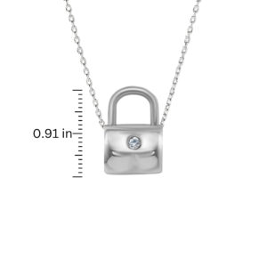 14K Lock Pendant - Image 2