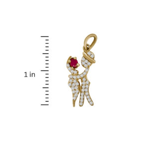 14K Couple Pendant - Image 3