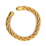24K Open Twisted Bangle