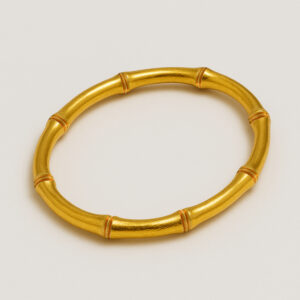 24K Bone Bangle Oval - Image 1