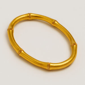 24K Bone Bangle (6 face wide) - Image 1
