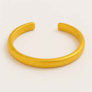 24K Rough Open Bangle - Image 1