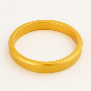 24K Bevelled Close Thick Bangle - Image 1