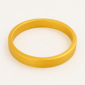 24K Flat Sand-Polished Bangle - Image 1