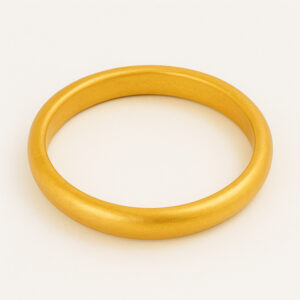 24K Half Round Close Bangle - Image 1