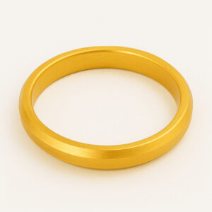 24K Bevelled Close Bangle - Image 1