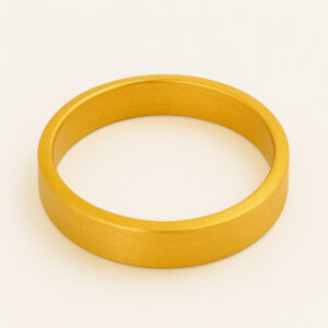 24K Flat Sand-polished Bangle - Image 1