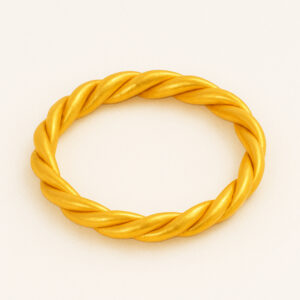 24K Beneko Taar Twisted 2-wired Bangle (Close) - Image 1