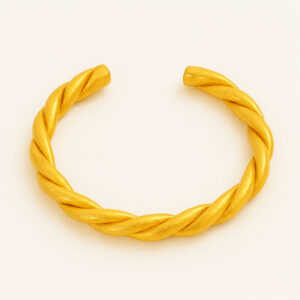 24K Beneko Taar Twisted Bangle (Open) - Image 1
