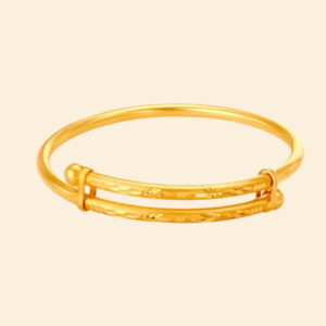 24K Adjustable Baby Bangle (Designed) - Image 1
