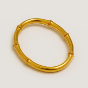 24K Bone Bangle (6 face- 1 Wide) - Image 1